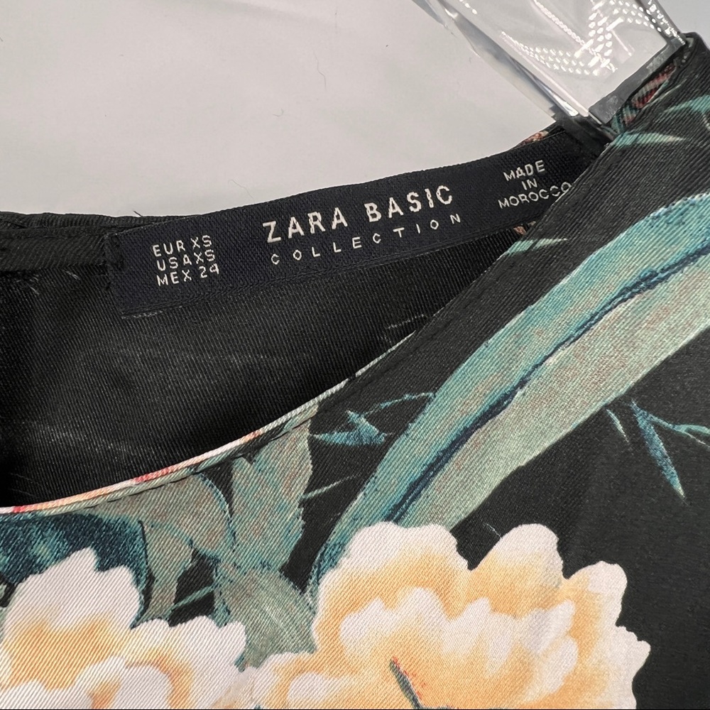 Zara Basic Collection Haljine Floral Bird Dress Size XS - Picture 6 of 6